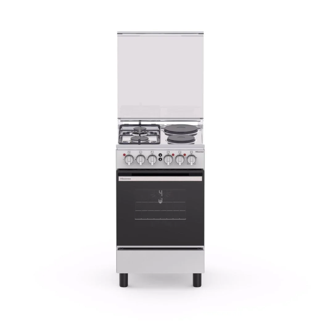 Hisense Free Standing Cooker 50 CM 2 Gas 2 Electric Burners