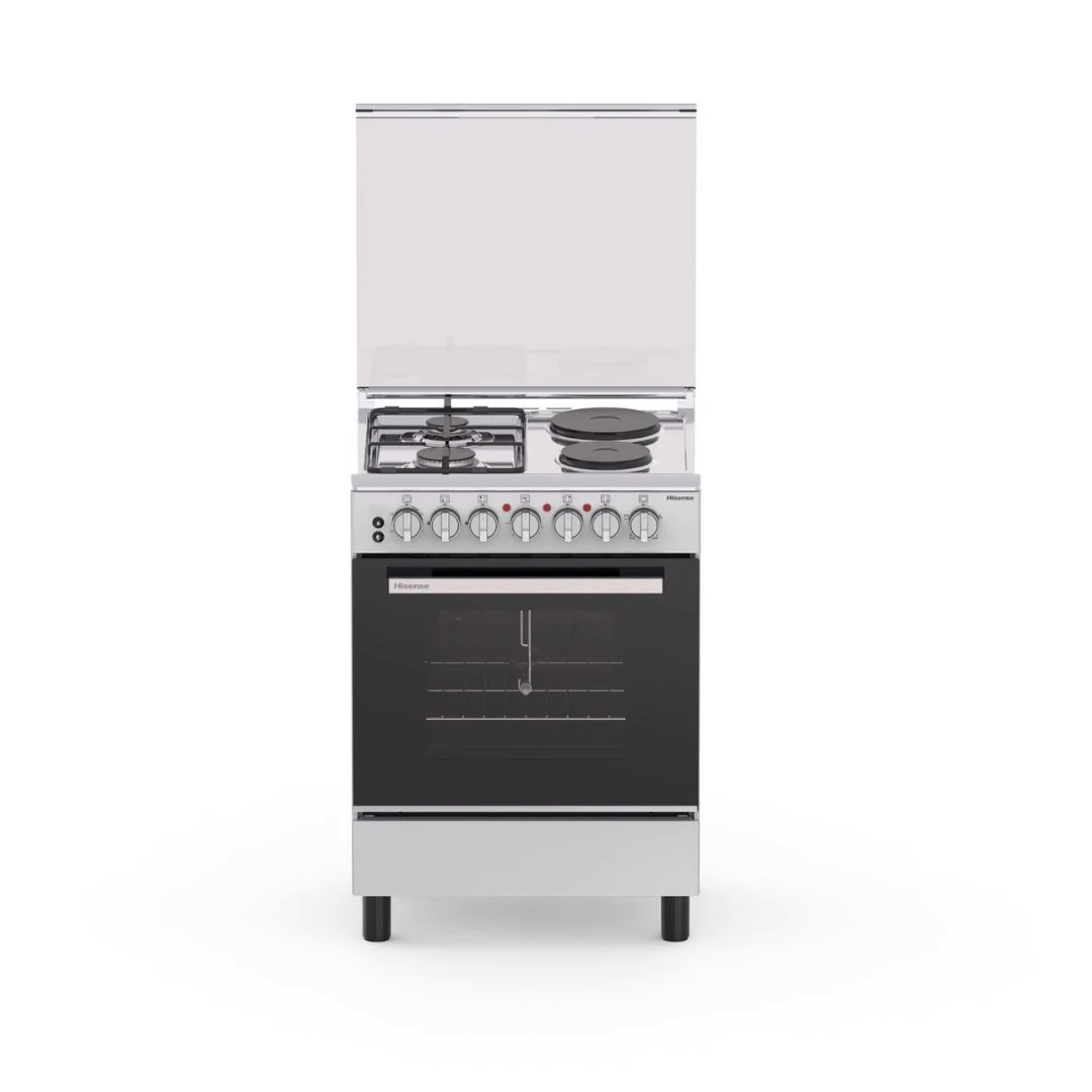 Hisense Free Standing Cooker 60 CM 2 Gas 2 Electric Burners