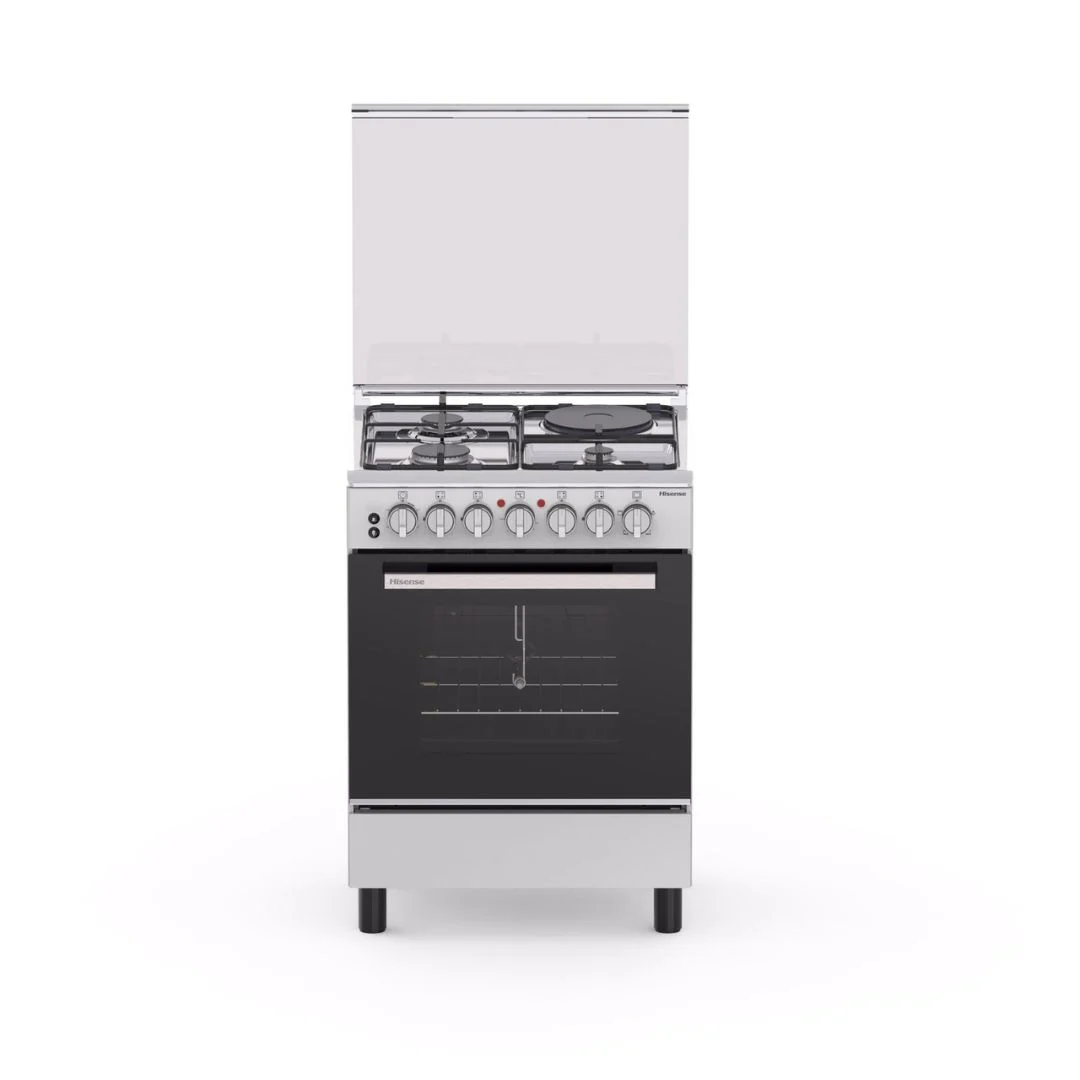 Hisense Free Standing Cooker 60 CM 3 Gas +1 Electric Burners